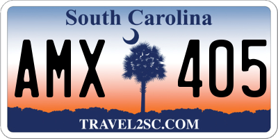SC license plate AMX405