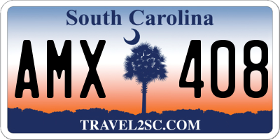 SC license plate AMX408