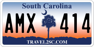 SC license plate AMX414