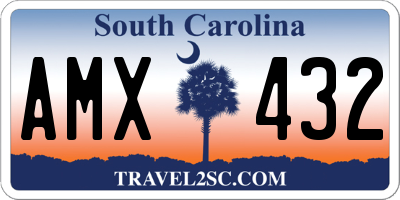 SC license plate AMX432
