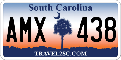 SC license plate AMX438
