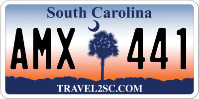 SC license plate AMX441