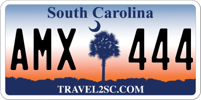 SC license plate AMX444