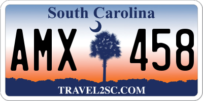 SC license plate AMX458