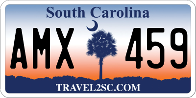 SC license plate AMX459