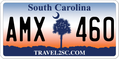 SC license plate AMX460