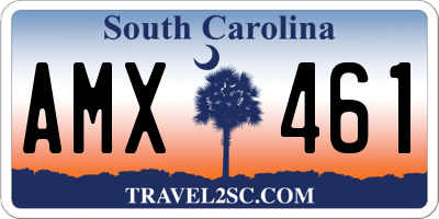 SC license plate AMX461