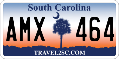 SC license plate AMX464