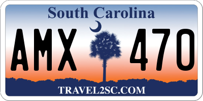 SC license plate AMX470
