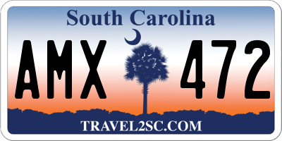 SC license plate AMX472