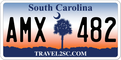 SC license plate AMX482