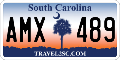 SC license plate AMX489