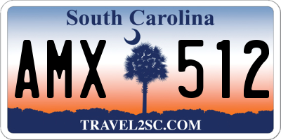 SC license plate AMX512