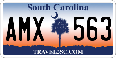 SC license plate AMX563