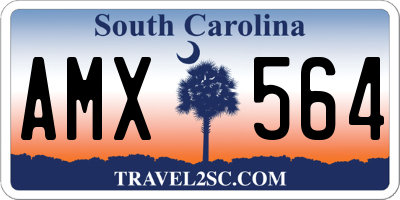 SC license plate AMX564