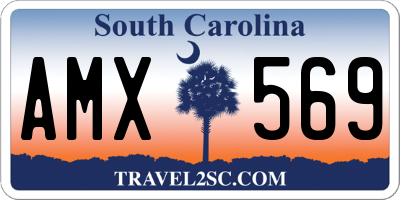 SC license plate AMX569