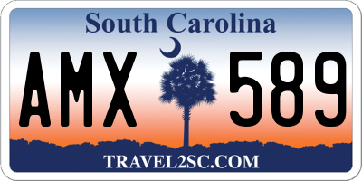 SC license plate AMX589