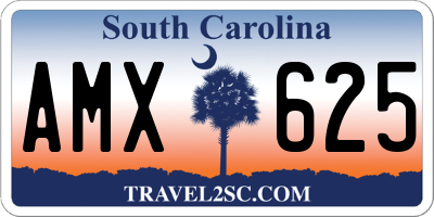 SC license plate AMX625