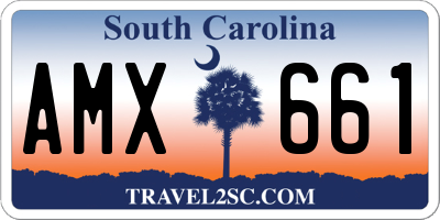 SC license plate AMX661
