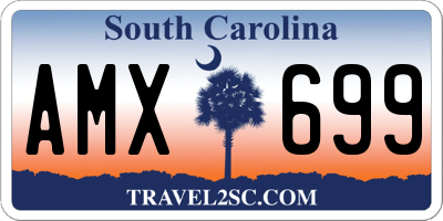 SC license plate AMX699