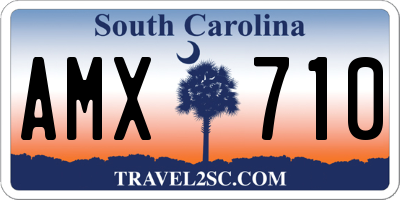 SC license plate AMX710