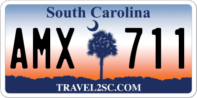 SC license plate AMX711