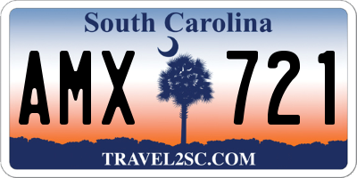 SC license plate AMX721