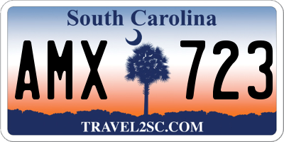 SC license plate AMX723