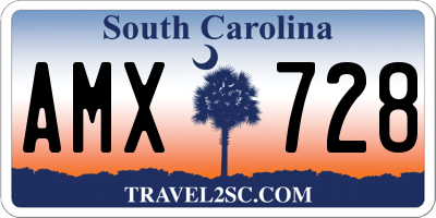 SC license plate AMX728