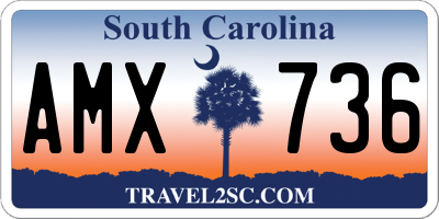 SC license plate AMX736