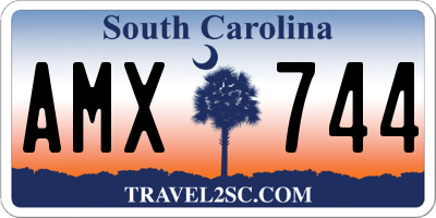 SC license plate AMX744