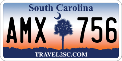 SC license plate AMX756