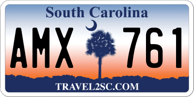 SC license plate AMX761