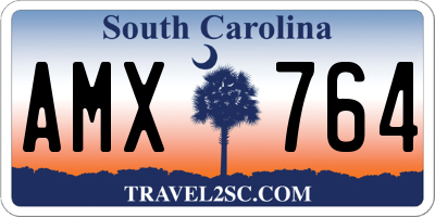 SC license plate AMX764