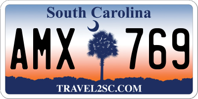 SC license plate AMX769