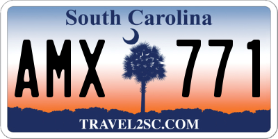SC license plate AMX771