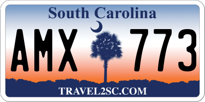 SC license plate AMX773