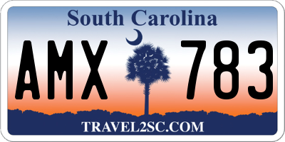 SC license plate AMX783