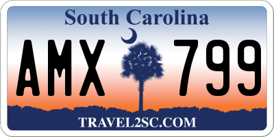 SC license plate AMX799
