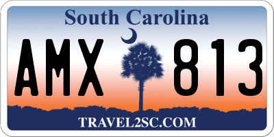 SC license plate AMX813