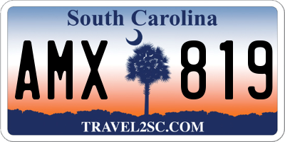 SC license plate AMX819