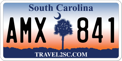 SC license plate AMX841