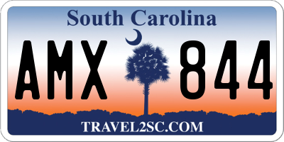 SC license plate AMX844