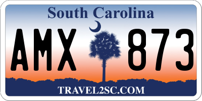 SC license plate AMX873