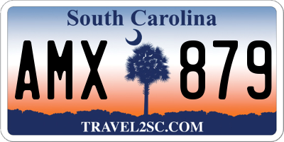 SC license plate AMX879