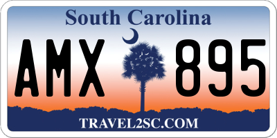 SC license plate AMX895