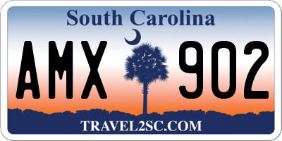 SC license plate AMX902