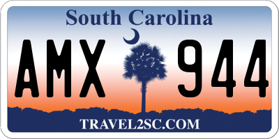 SC license plate AMX944