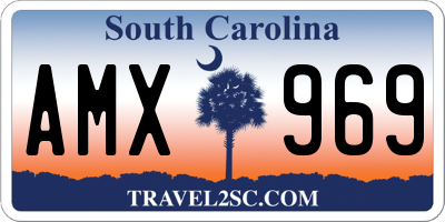SC license plate AMX969