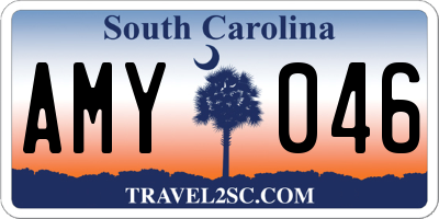 SC license plate AMY046